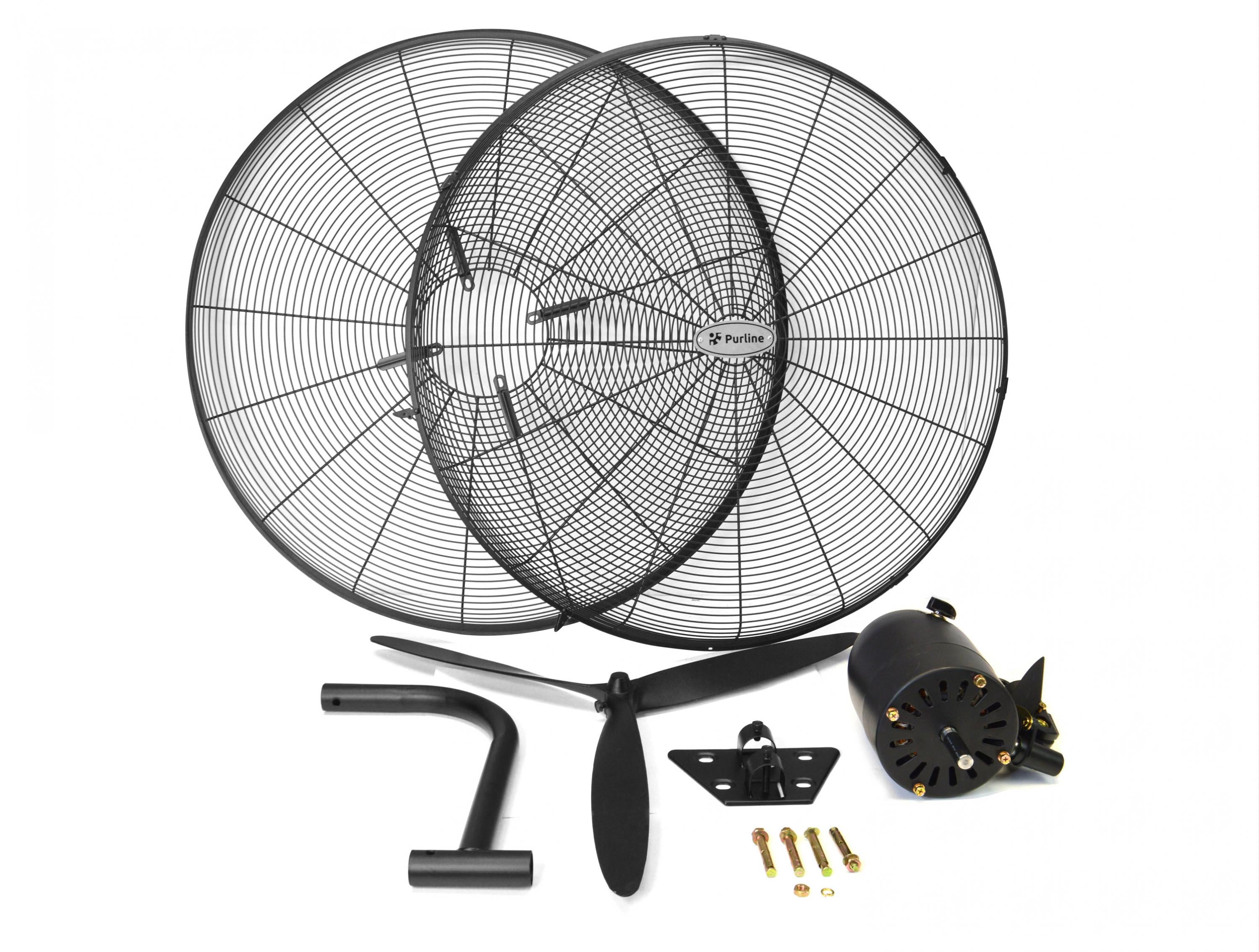 Ventilateur mural industriel 230W avec pales en aluminium Purline - Mathon - 6