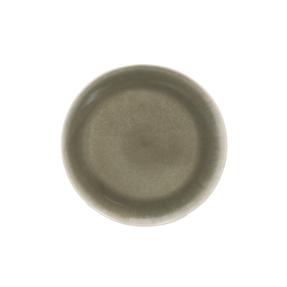 Assiette à dessert Oslo grise 22 cm (lot de 6) Table passion - Mathon - 1