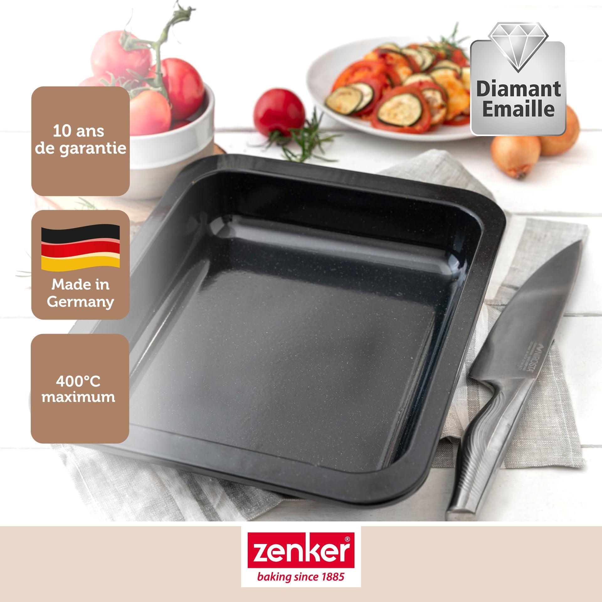 Ensemble de 2 Plats à four rectangulaire 33 x 25 x 5 cm Zenker Special Cooking Zenker - Mathon - 2