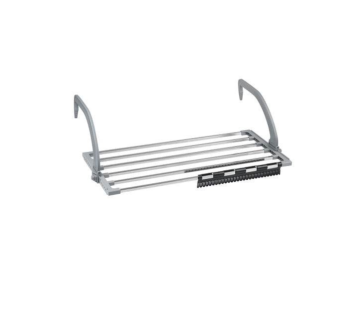 Séchoirs à Linge Pliable étendoir Balcon en Acier Inoxydable 59 X 32 cm gris Vendos85 - Mathon