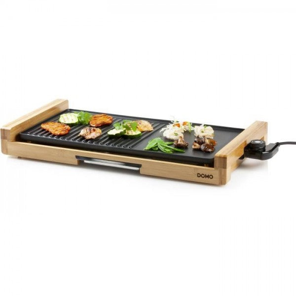 Plancha Electrique - Planche Domo -  Bamboo 60cm - Do8311tp - 2200w Domo - Mathon - 1