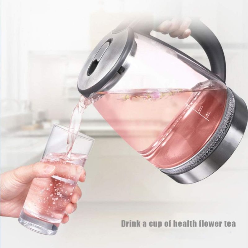 Bouilloire électrique 1,7L en verre Rouge Royalty Line RLGWK22008355-RED Royalty Line - Mathon - 2