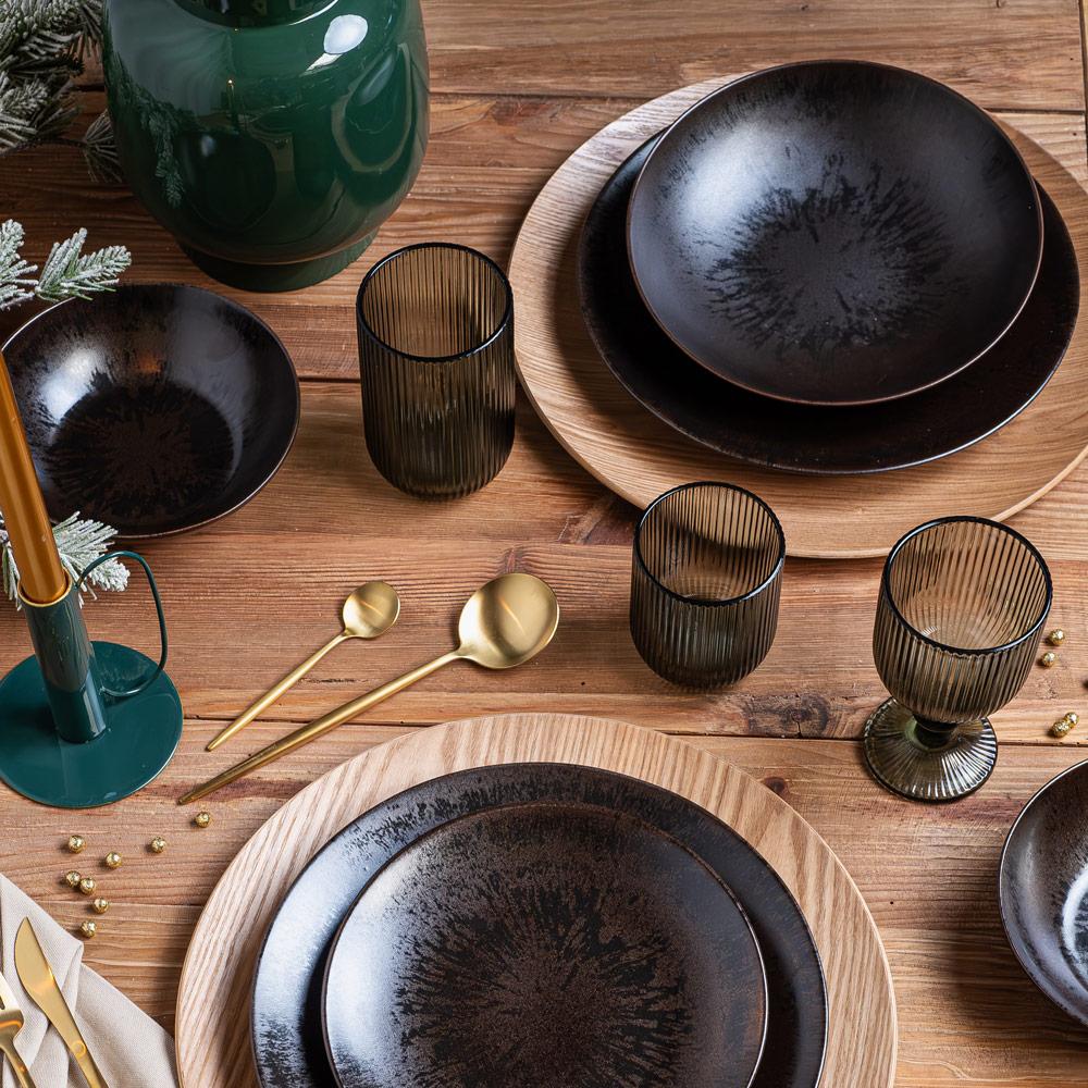 Saladier Onyx 24 cm Table passion - Mathon - 3