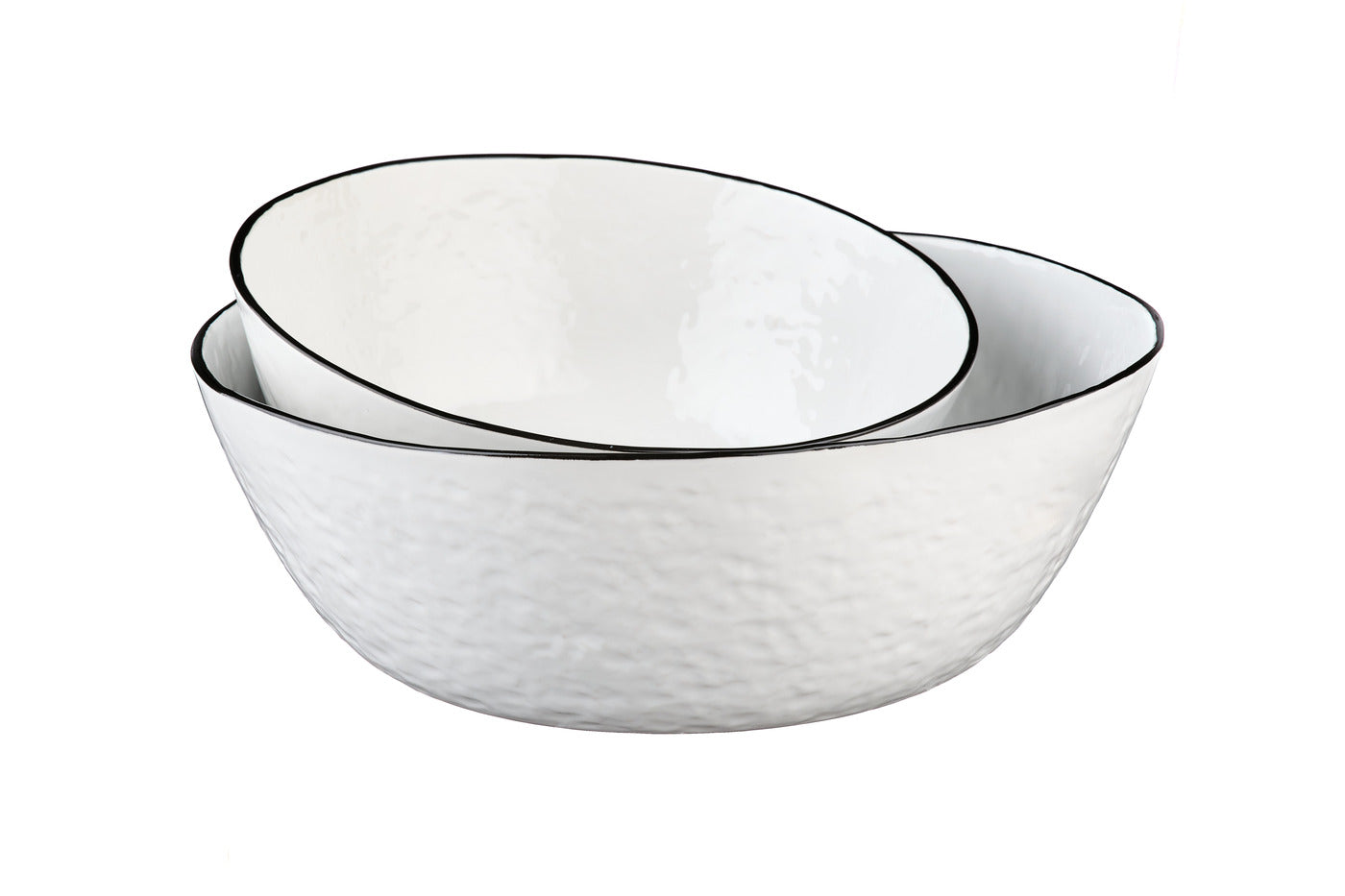 Saladier PURE Ø24cm et Ø30cm - 2 pièces - Blanc Neige Björn - Mathon - 3