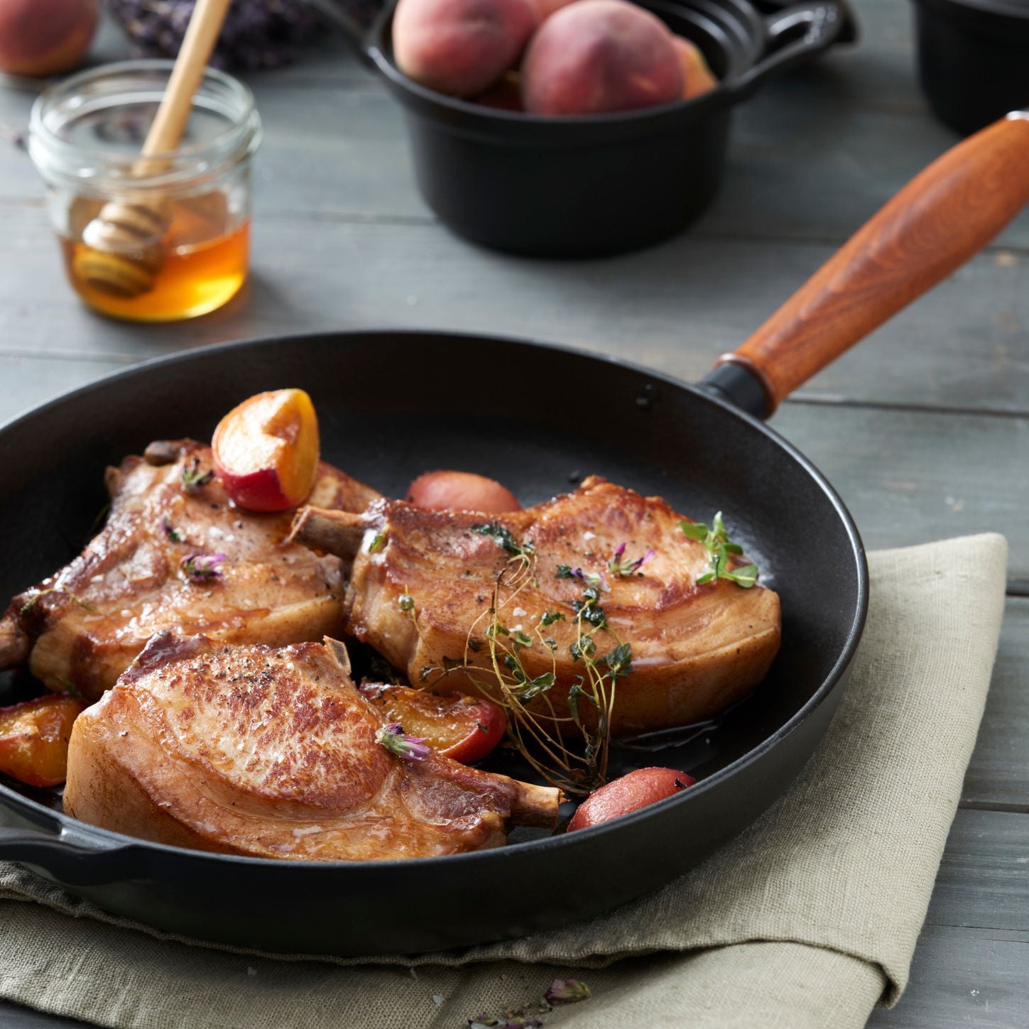 Poêle 28 cm, Fonte, Noir mat Staub - Mathon - 5