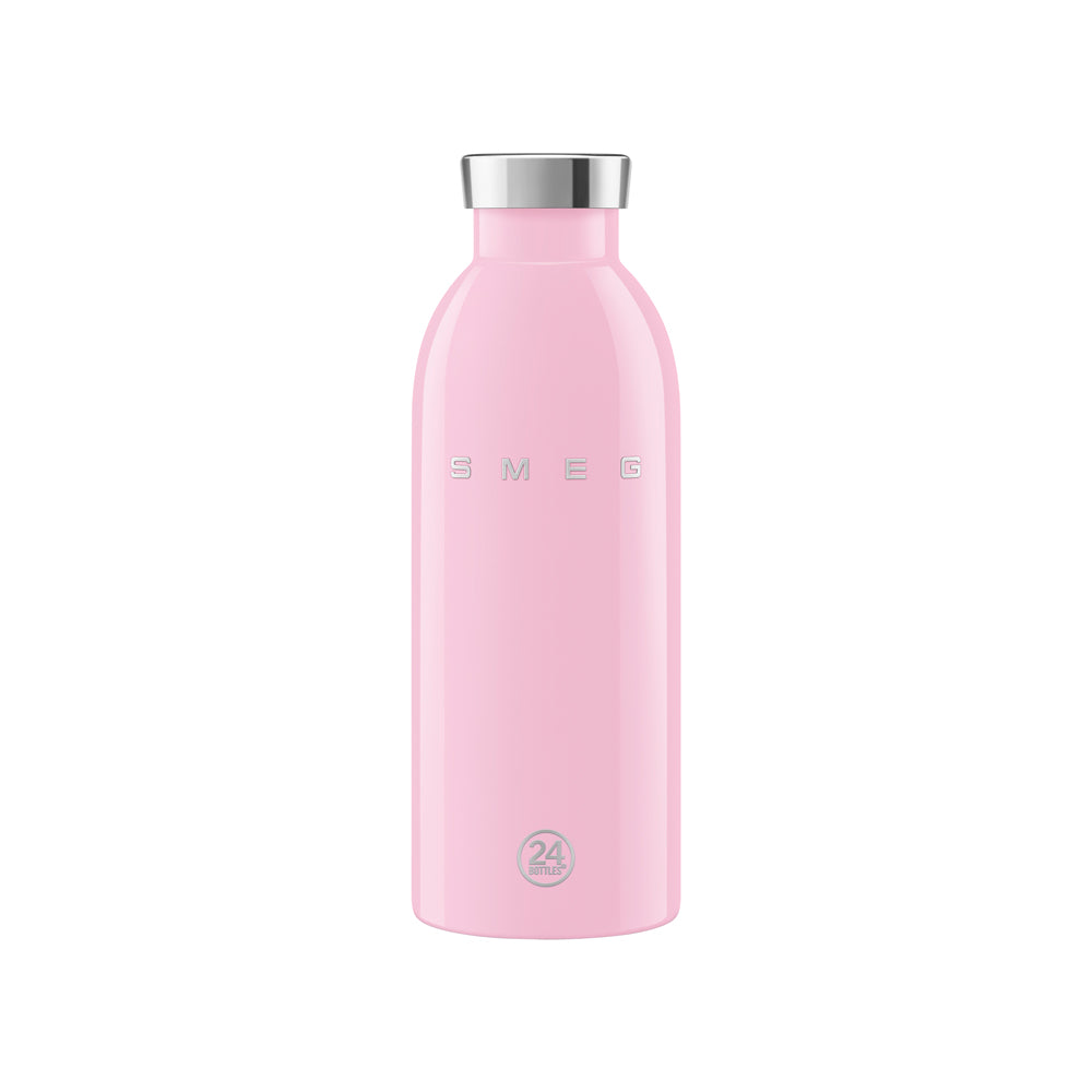 Bouteille isotherme inox 18/8 rose 0,5L Smeg - Mathon