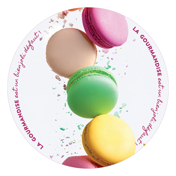 Plateau rond en verre trempé macaron 32 cm Pradel Excellence - Mathon