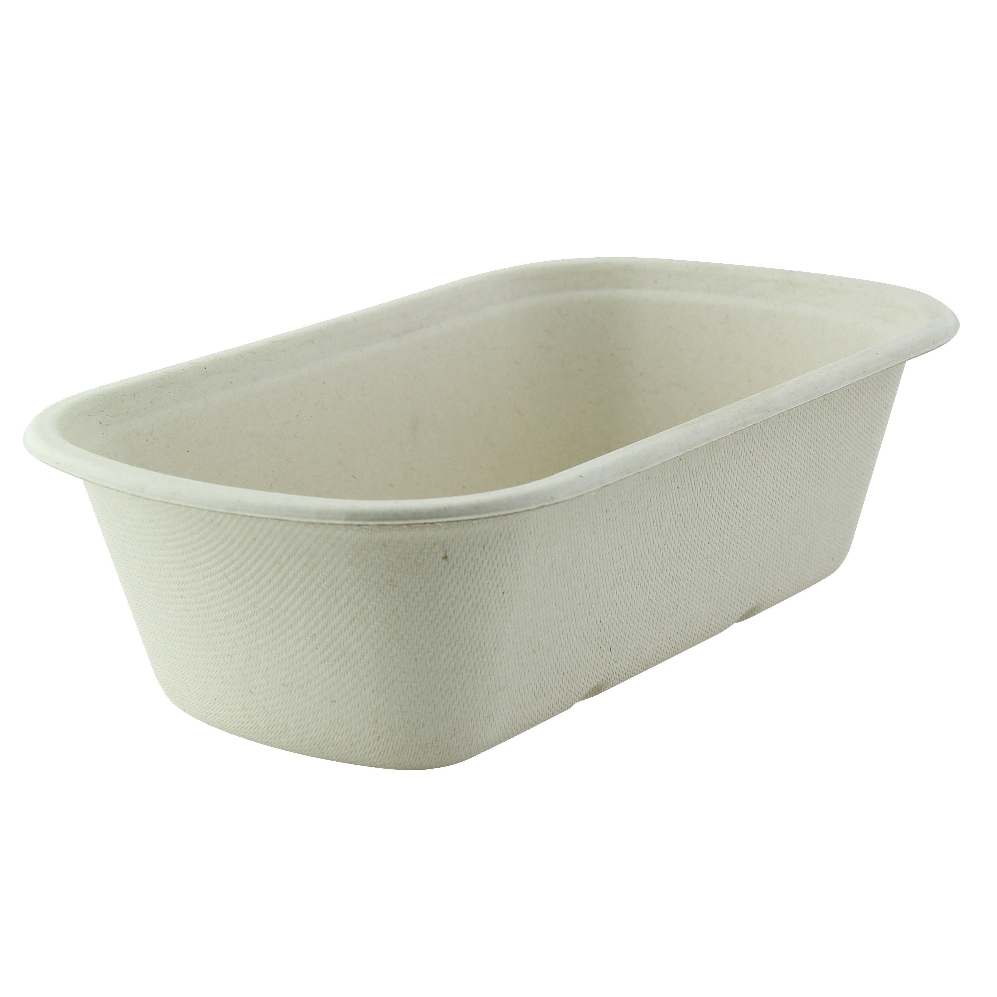 Boîte rectangulaire brune en pulpe 1150 ml 23 x 13,5 x 6,5 cm - 125 unités FirstPack - Mathon