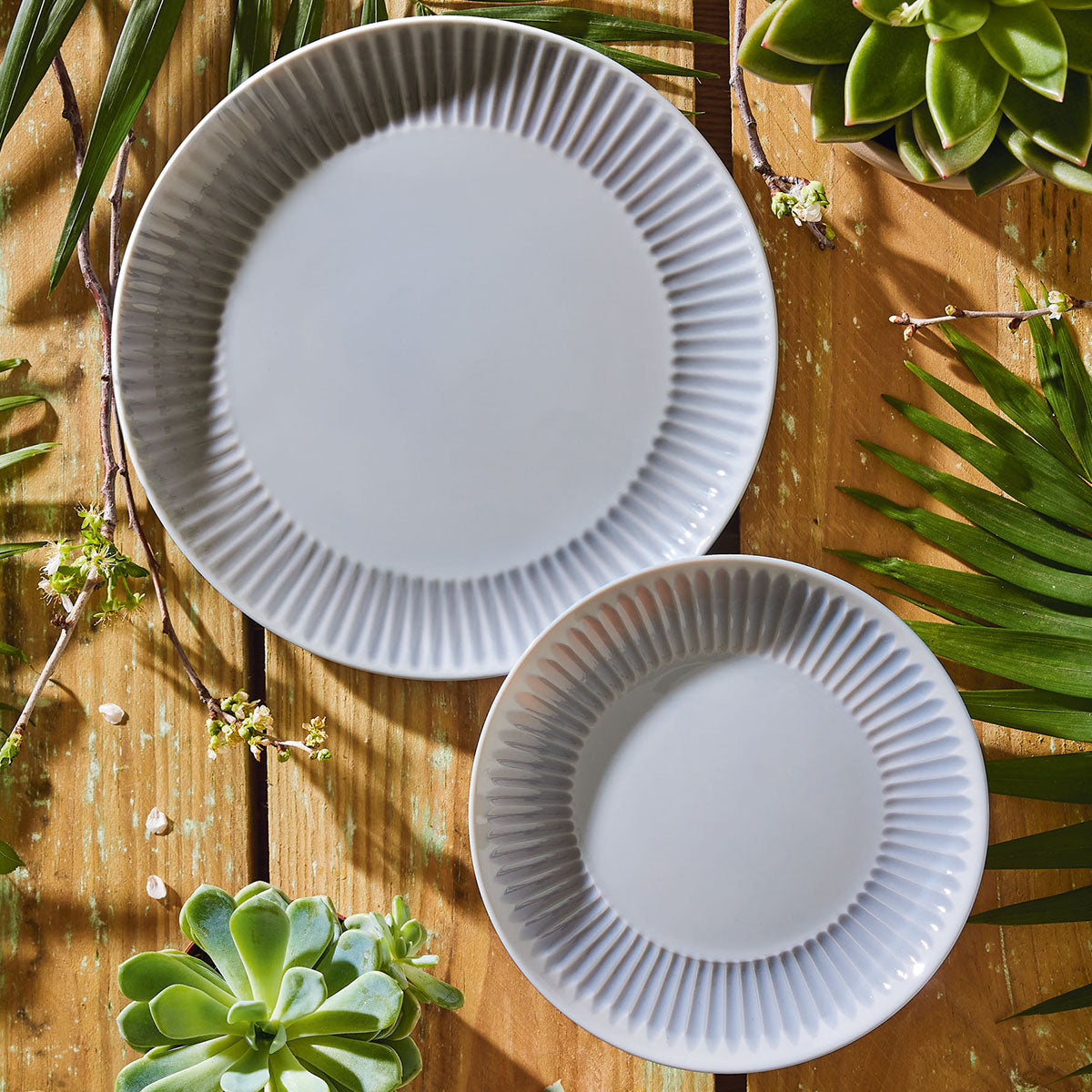 Assiette creuse grise 20 cm - Cottage Luminarc - Mathon - 4