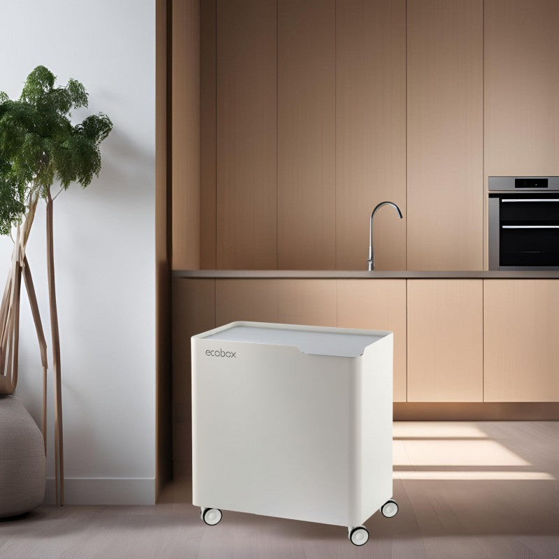 Poubelle pour tri sélectif modulable, fermeture douce, 40 litres, ecobox-top Don Hierro - Mathon - 2