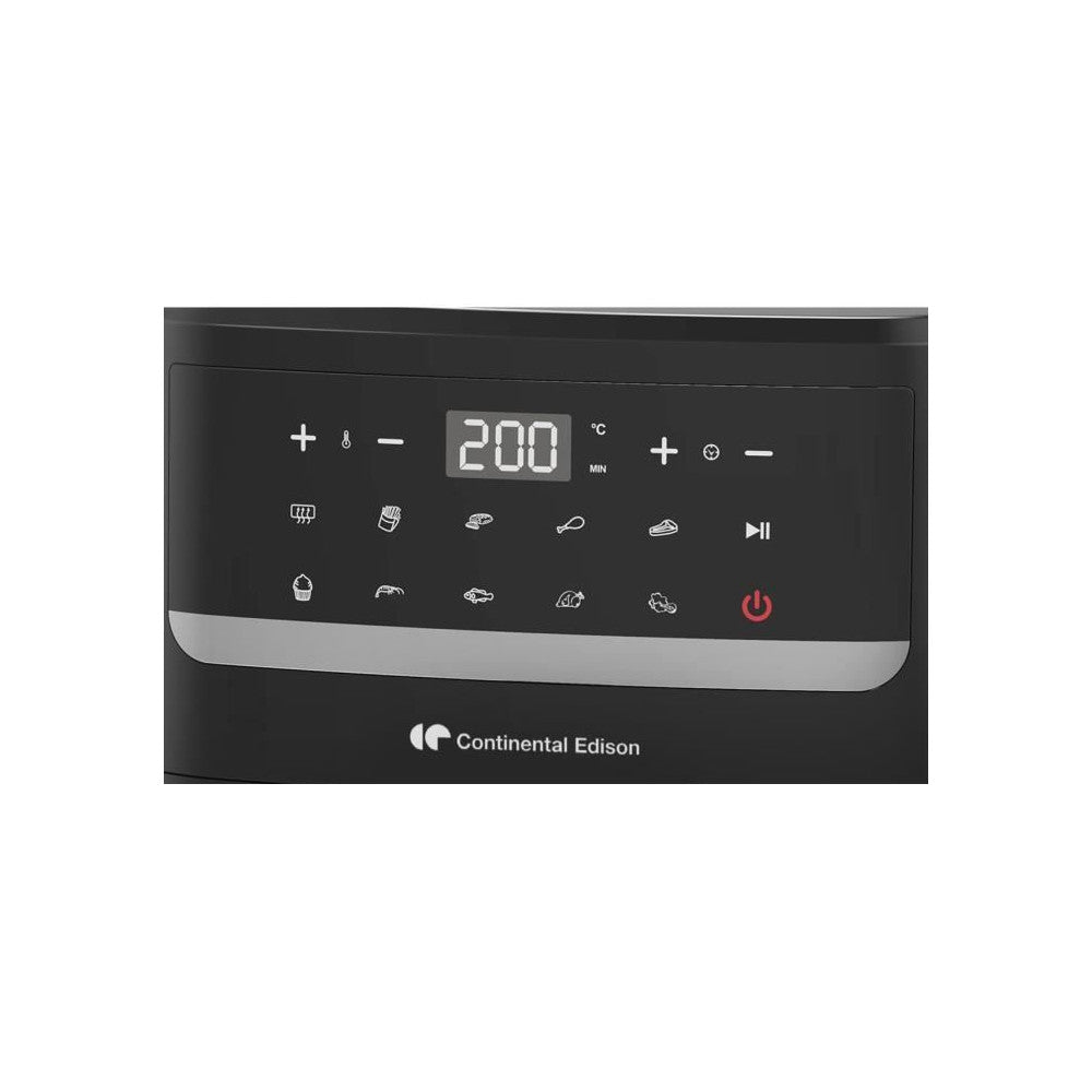 Friteuse A Air Sans Huile - Continental Edison - Cefr240092l - 1800 W - 9,2 L - Noir Continental Edison - Mathon - 6