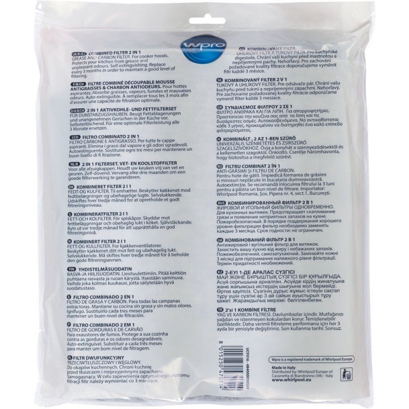 Filtre à Charbon W Ucf 016 Wpro - Mathon - 2