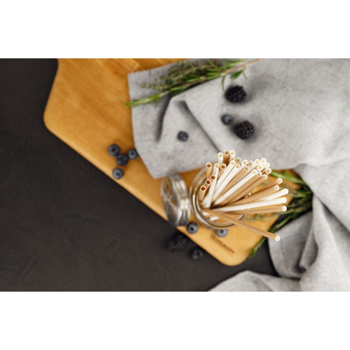 Pailles en papier  24 cm  Bar Concept Fackelmann - Mathon - 2