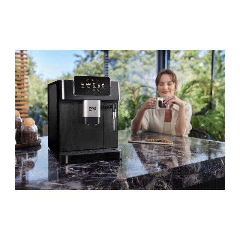 Machine A Café Avec Broyeur - Beko - Ceg7302b - 1350 W - 19 Bars - Noir Beko - Mathon - 3