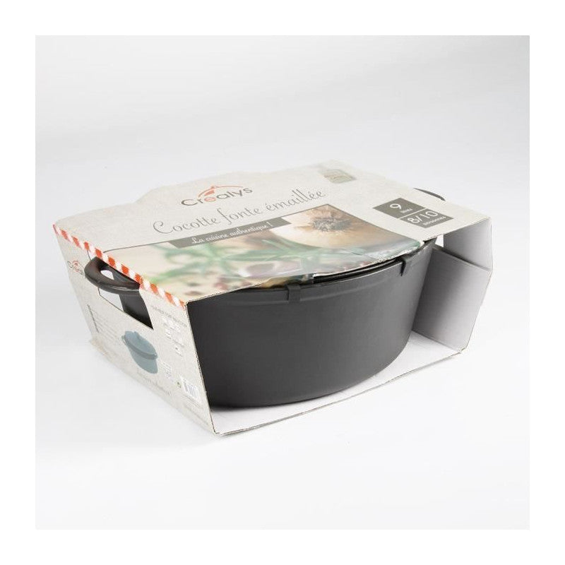 Cocotte ovale en fonte d