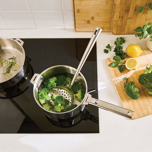 Set 4 ustensiles en inox louche cuillère spatule écumoire Mathon - Mathon - 6