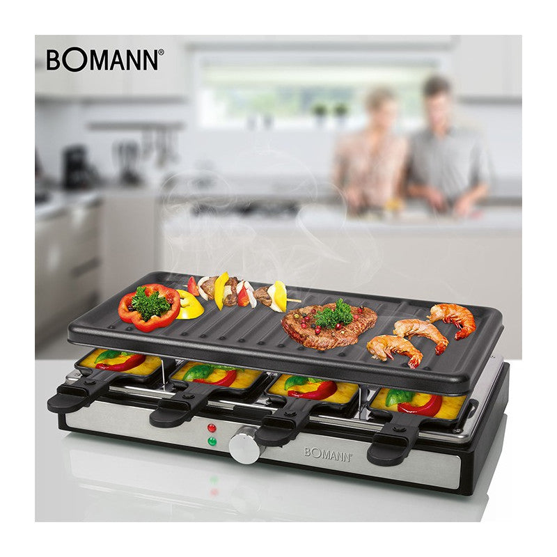 Raclette gril 8 personnes Bomann RG 6039 CB Noir Bomann - Mathon - 6
