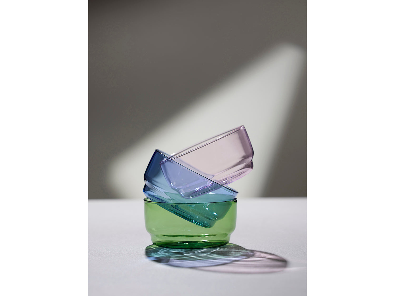 Ensemble de 2 bols TORINO 12cm en verre Rose Lyngby Glas - Mathon - 3