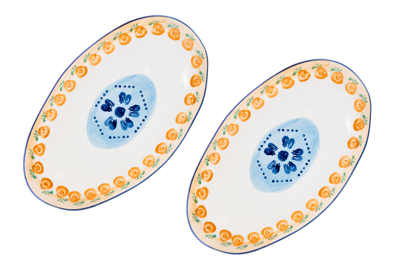Plateau de service NAPOLI 36,5 x 22cm - 2 pièces - Agrume Björn - Mathon - 1