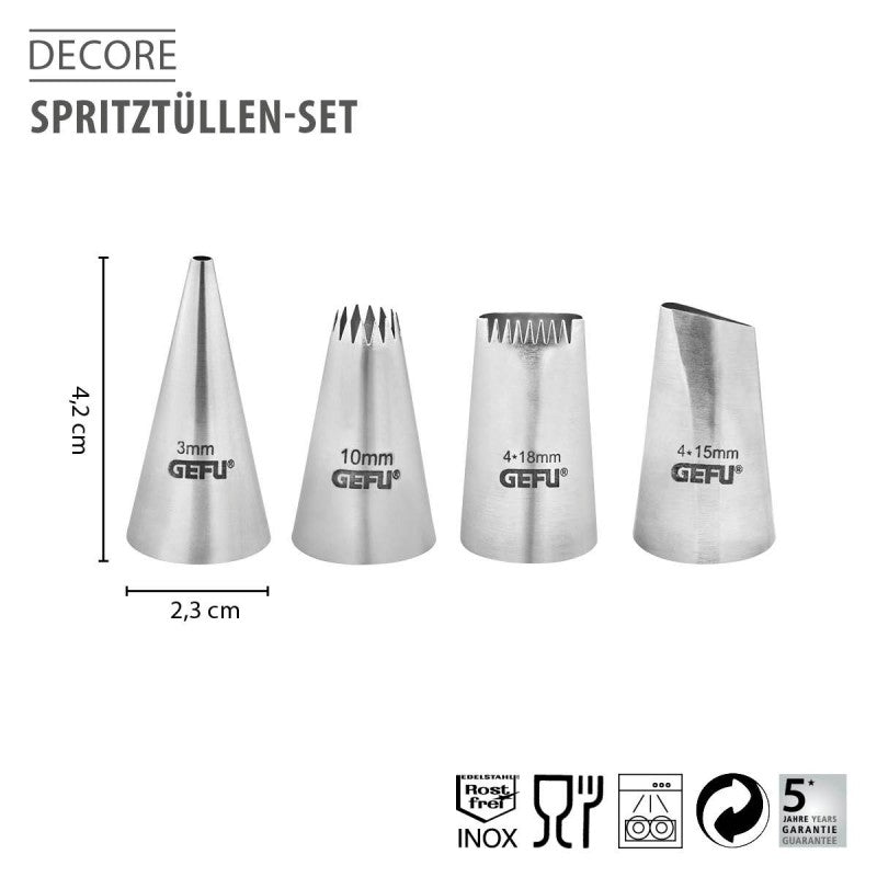 Kit de douilles DECORE, 4 pièces Gefu - Mathon - 2