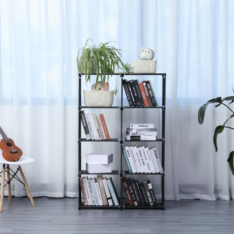 Etagère de rangement à 8 niveaux Noir Herzberg HG03626-BLK Herzberg - Mathon - 3