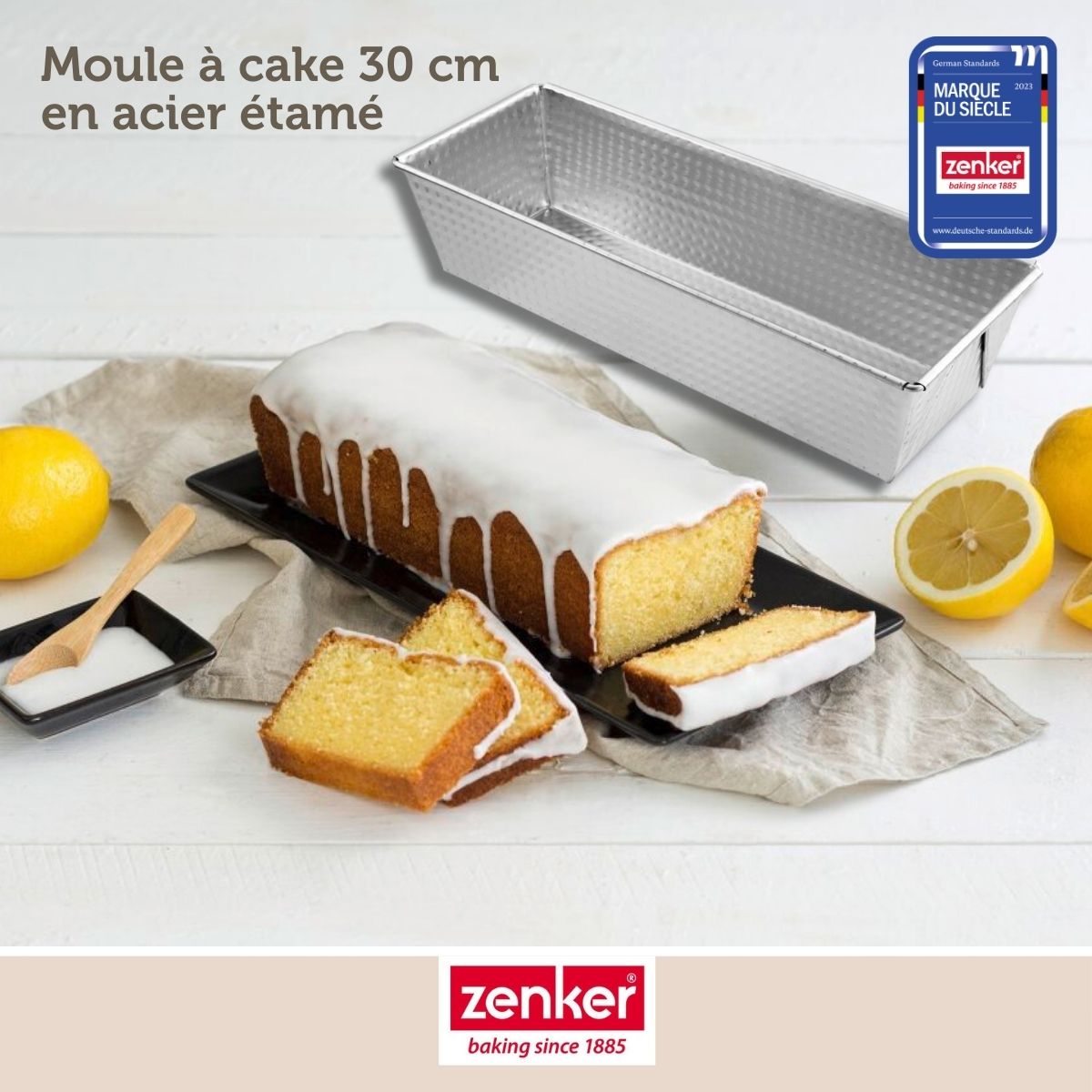 Moule à cake 30 cm Zenker Silver Zenker - Mathon - 2