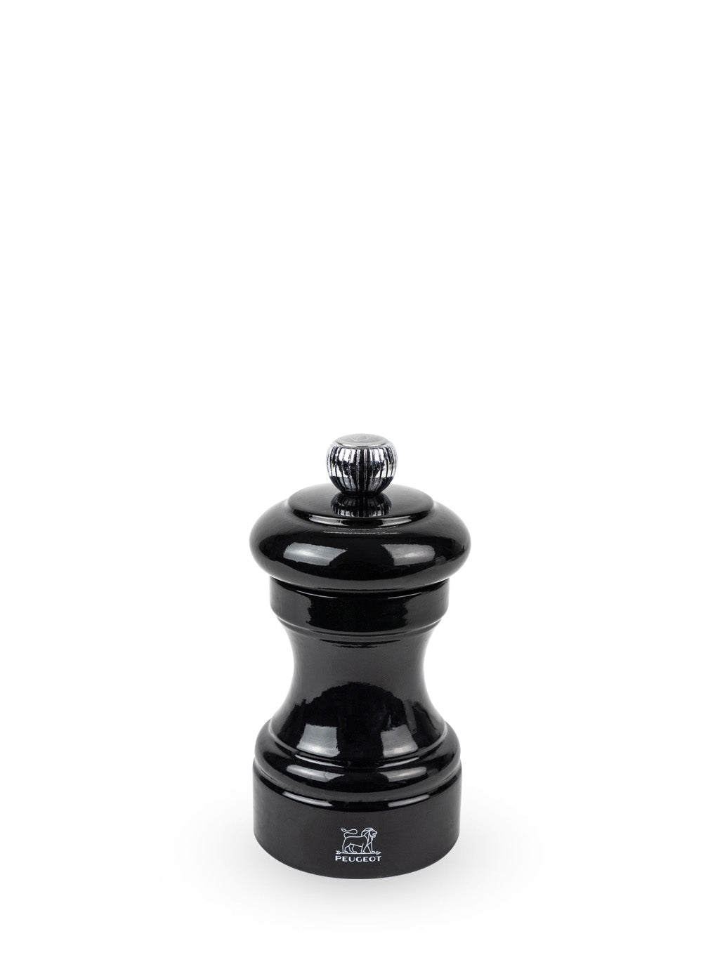 Bistro Moulin à sel manuel en bois laqué, noir, 10 cm - 4" Peugeot - Mathon - 1