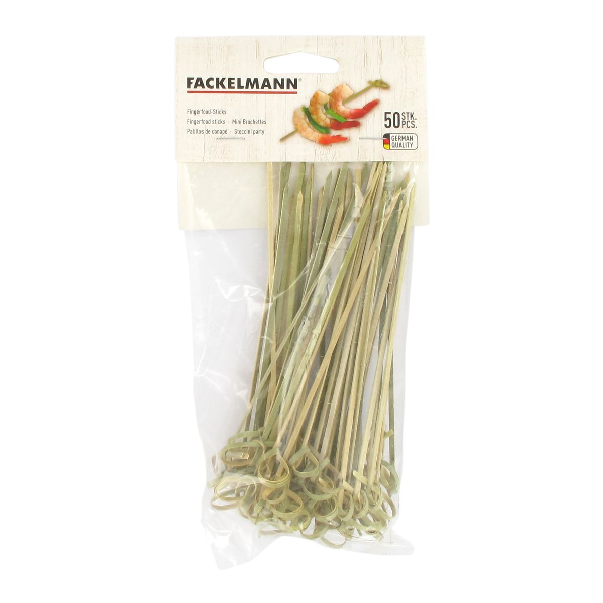Lot de 50 pics à brochettes en bambou de 15 cm  Wood Edition Fackelmann - Mathon - 2