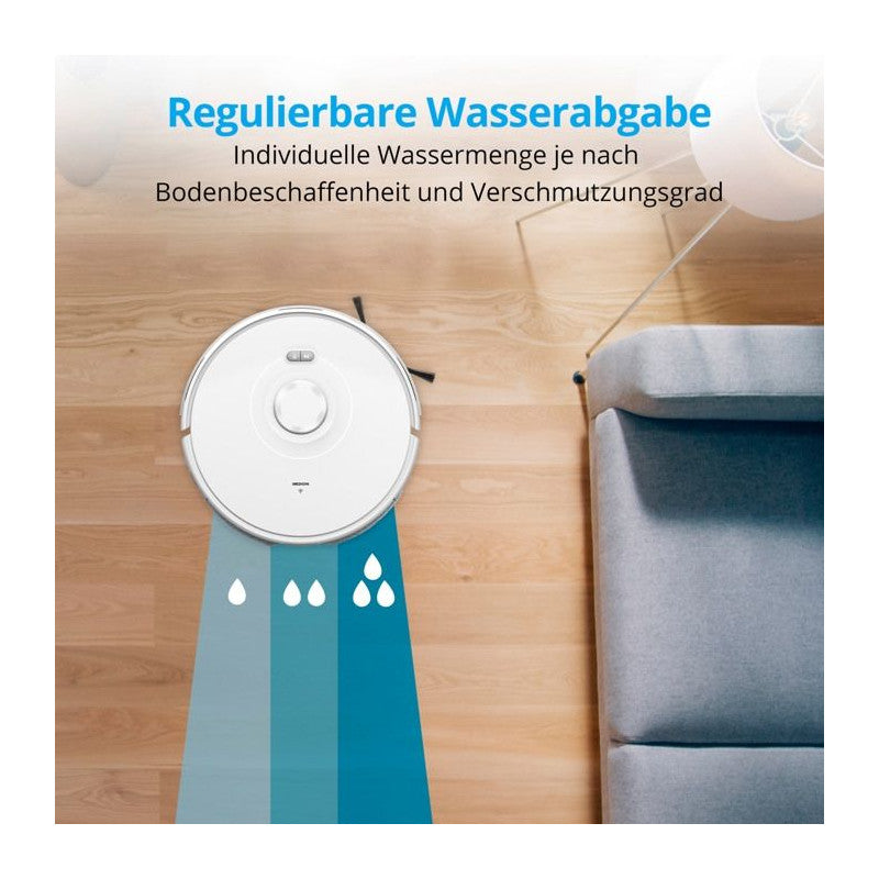 Aspirateur Laveur Robot X10 Sw Medion Md11782 - 120 Min - 2700 Pa - 400 Ml - Blanc Medion - Mathon - 4