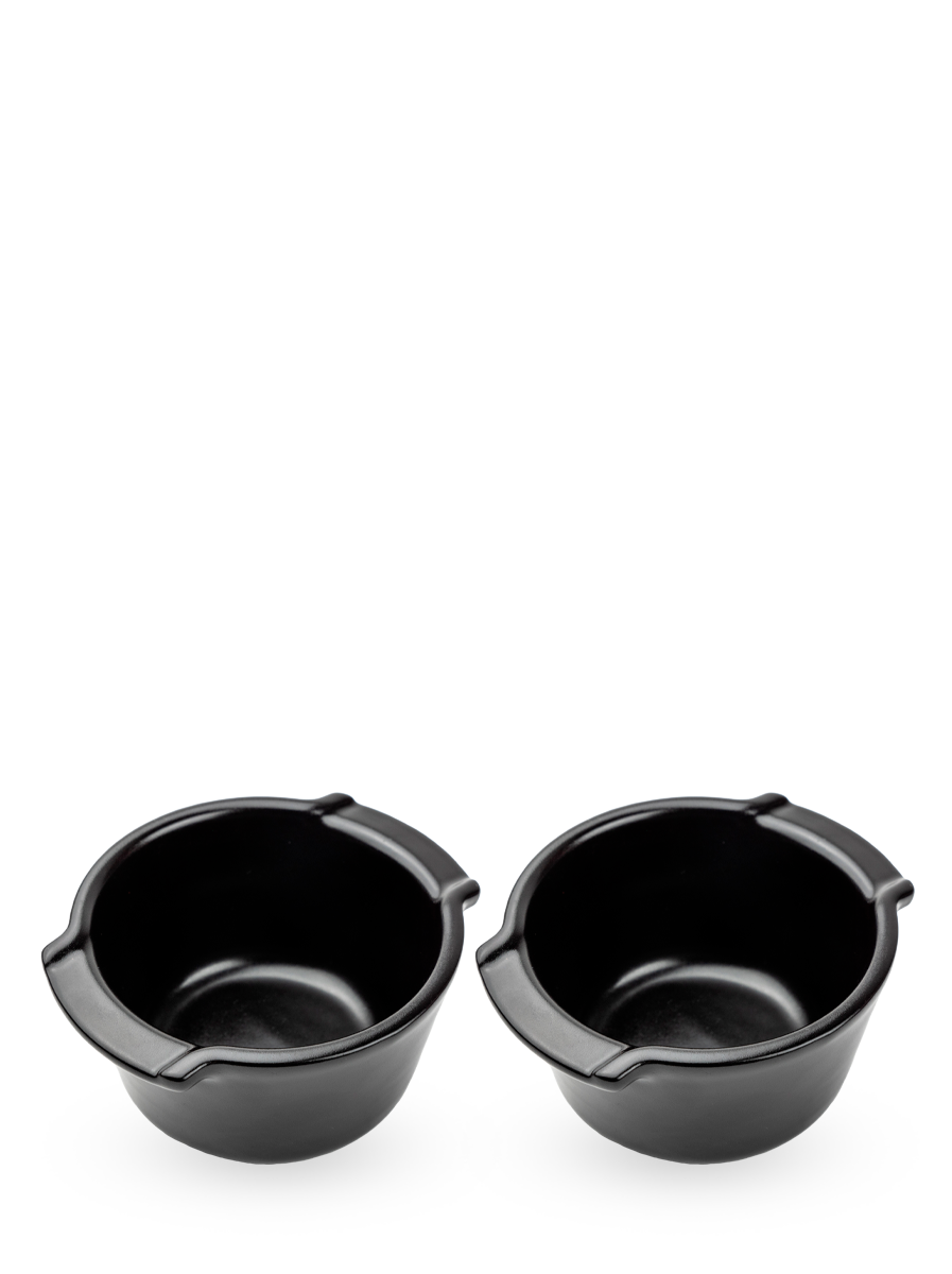 Appolia Duo de ramequins en céramique 20cl, Noir Satin Peugeot - Mathon - 1
