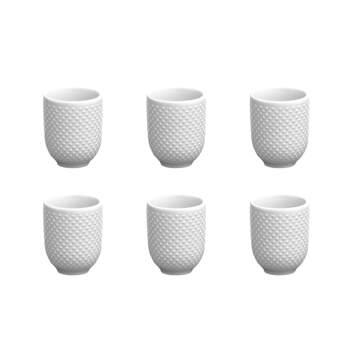 Lot de 6 tasses blanc - "Serenity" Laguiole Cuisson - Mathon - 2