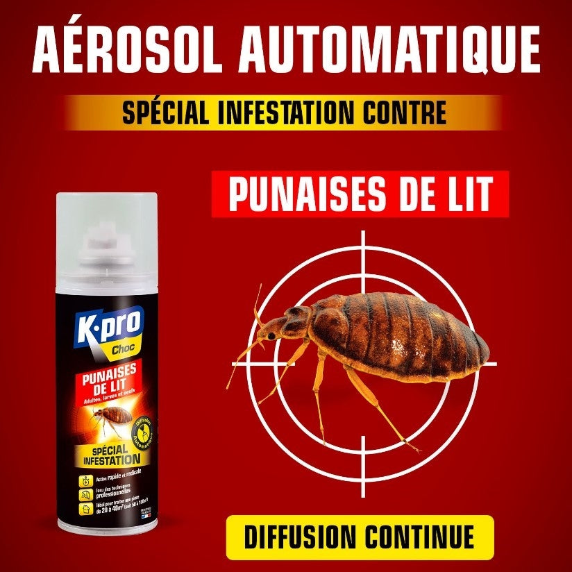 Aérosol Punaises de lit 200ml K.Pro Starwax - Mathon - 2