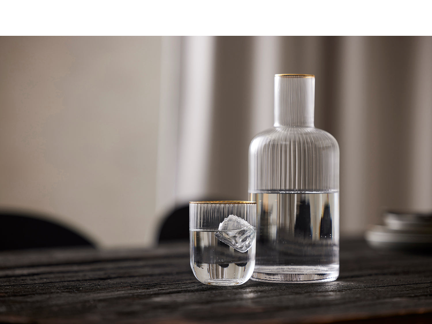 Décanteur Palermo Gold en Transparent Lyngby Glas - Mathon - 7