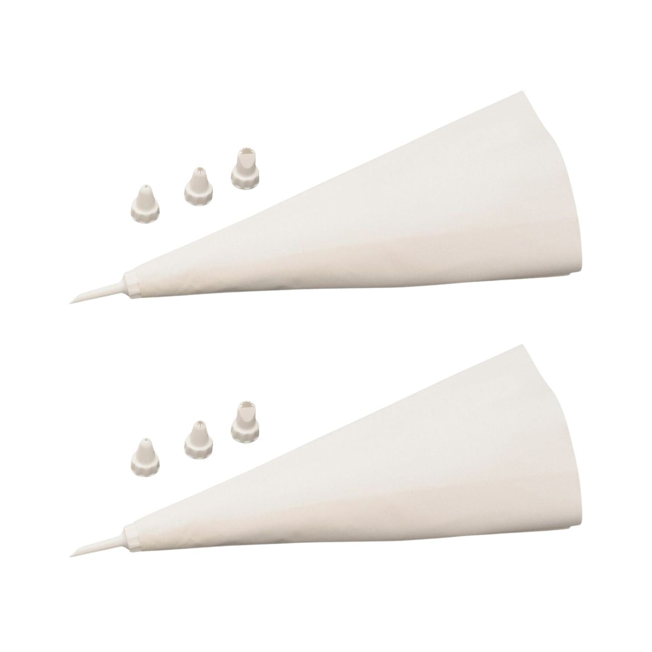 Ensemble de 2 Poches à douille réemployable et 4 embouts plastique 31 cm Zenker Smart Pastry Zenker - Mathon - 1