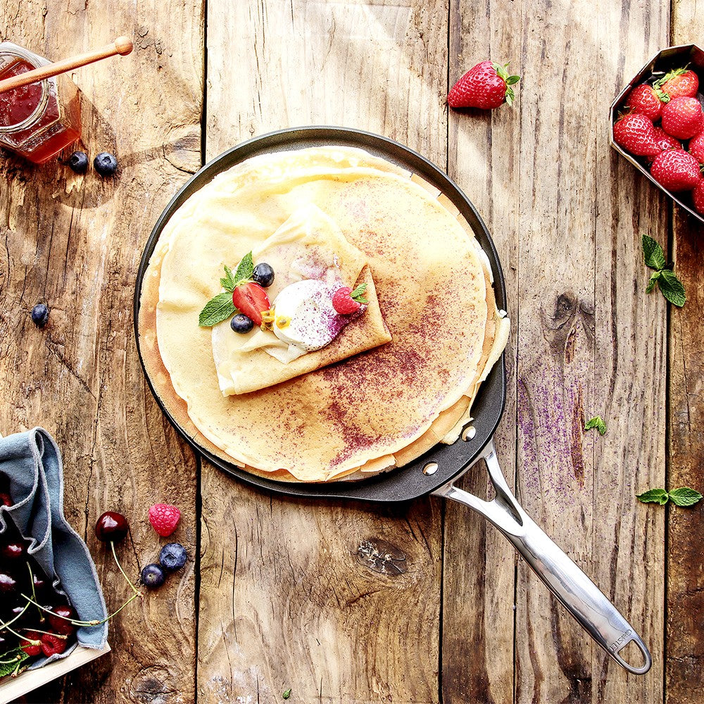 Poêle à crêpes en aluminium revêtement antiadhésif Exceliss®+ 28cm Cristel - Mathon - 3