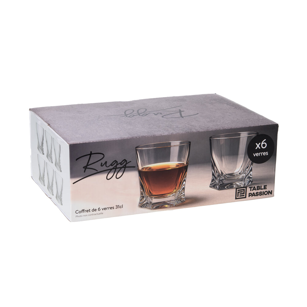 Boite de 6 verres Rugg 31 cl Table passion - Mathon - 2