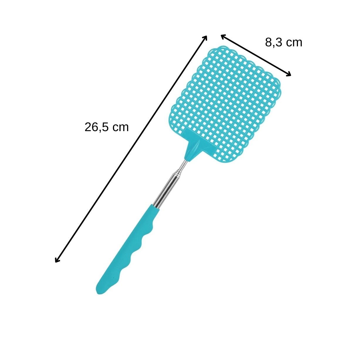 Lot de 3 tapettes à mouche avec manche télescopique  Tecno Fackelmann - Mathon - 3