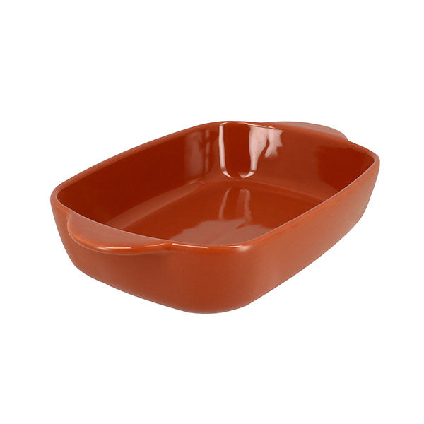 Plat à four rectangulaire Octave en grès terracotta 27,3 x 16,5 cm Menastyl - Mathon - 1