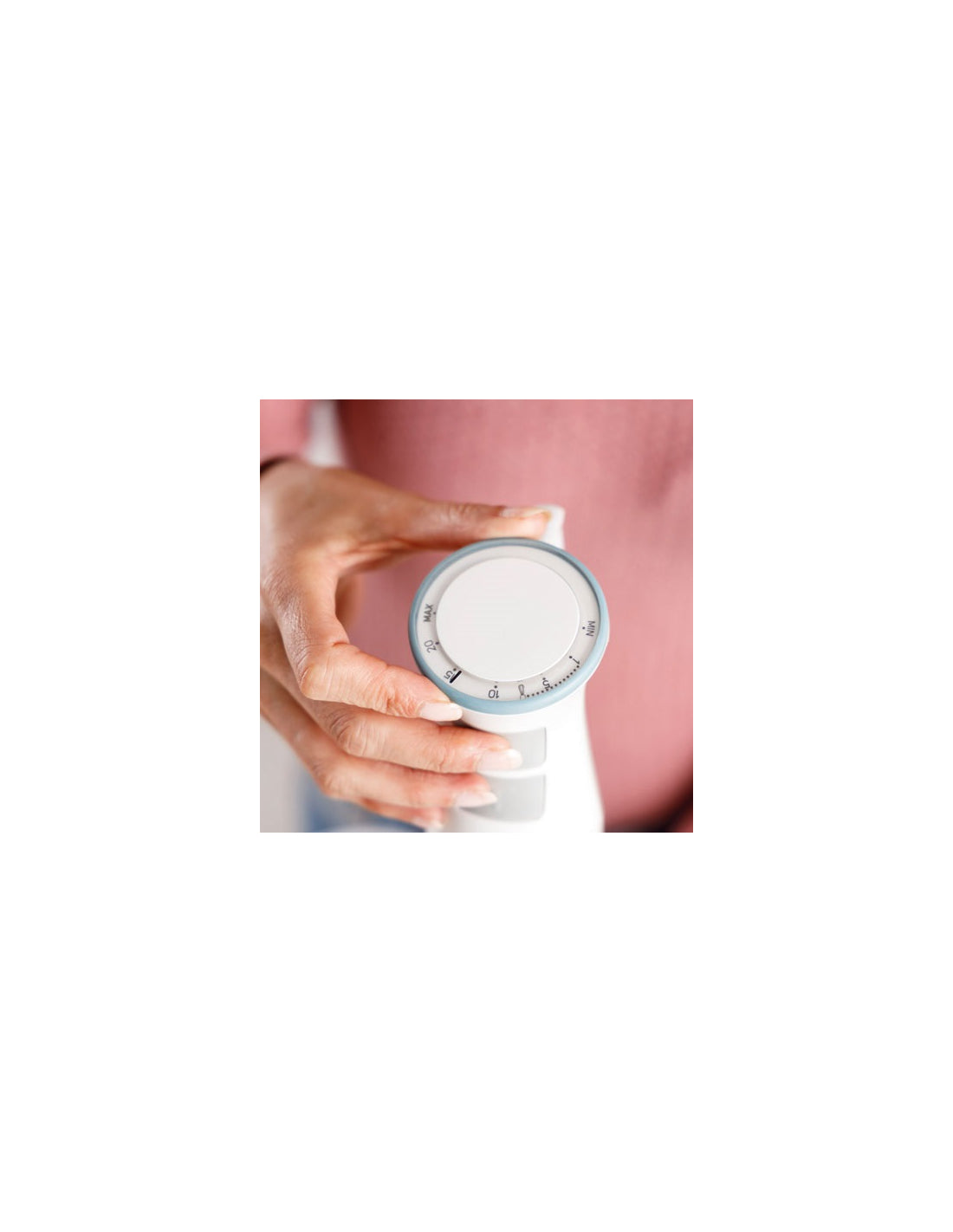 Mixeur Plongeant Pied Inox 1200w 20 Vitesses Hachoir Bol Doseur Blanc Bleu Taurus - Mathon - 2