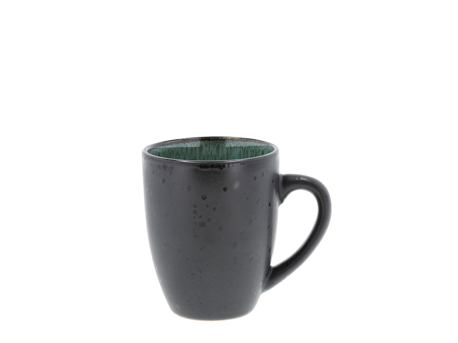 Mug GASTRO en grès Noir/Vert Bitz - Mathon