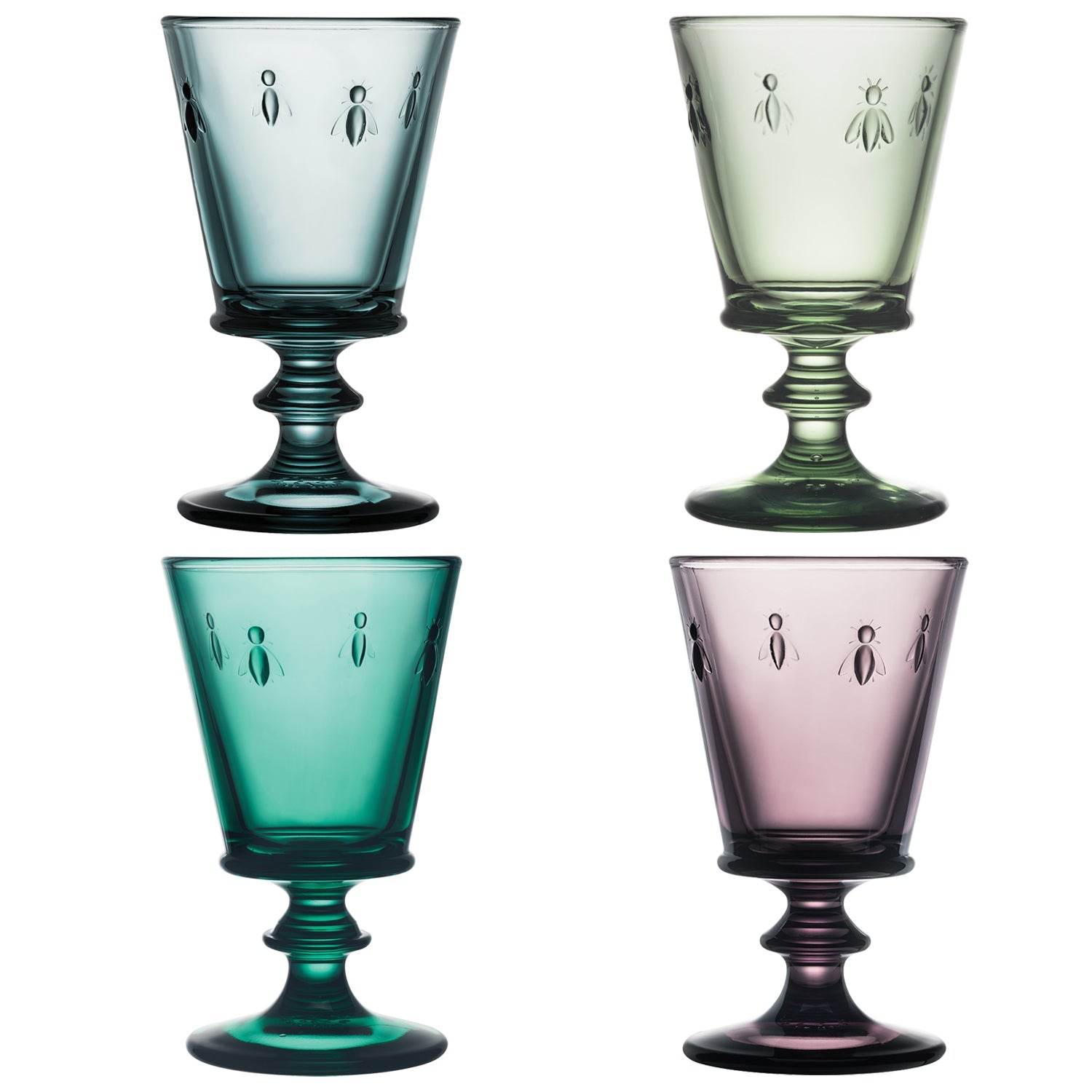 Coffret de 4 verres à vin en 4 couleurs La Rochère - Mathon - 1
