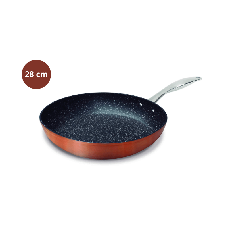 Revêtement cuivre 20/24/28 cm Poêle cuivre excellence Kitchenpro - Mathon - 1