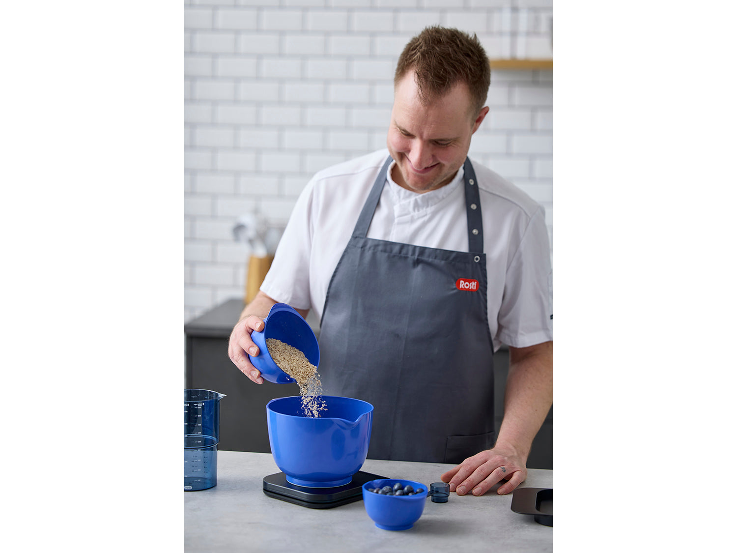 Bol à mixer NEW MARGRETHE en durostima® Bleu électrique Rosti - Mathon - 3