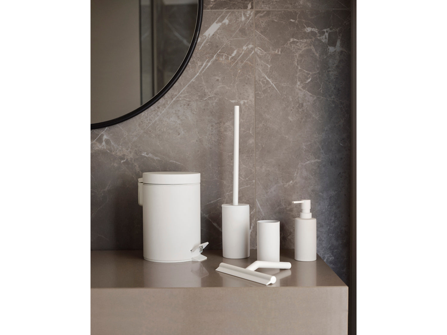 Gobelet pour brosse à dents SOLO en porcelaine Blanc Zone Denmark - Mathon - 6