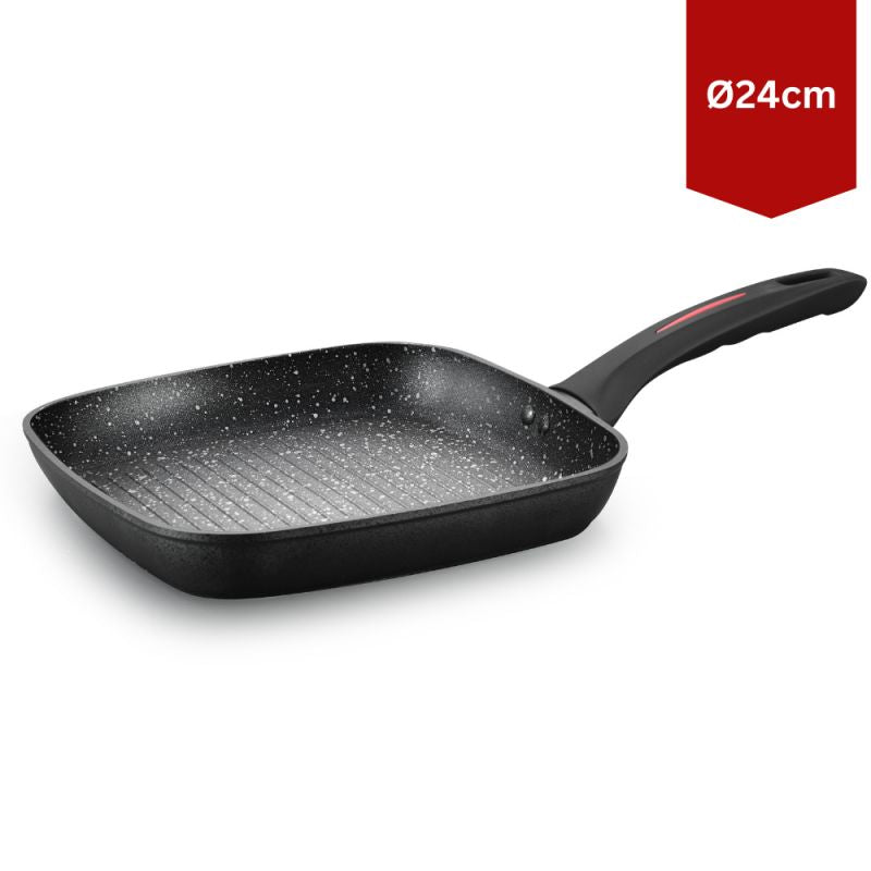 Poêle grill 24 cm Noir Royalty Line RLFGN24 Royalty Line - Mathon - 2