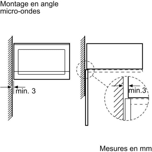 Micro-onde Encastrable - Bosch Ser4 - Bfl523mw1f - Blanc - 59,4 X 31,7 Bosch - Mathon - 5