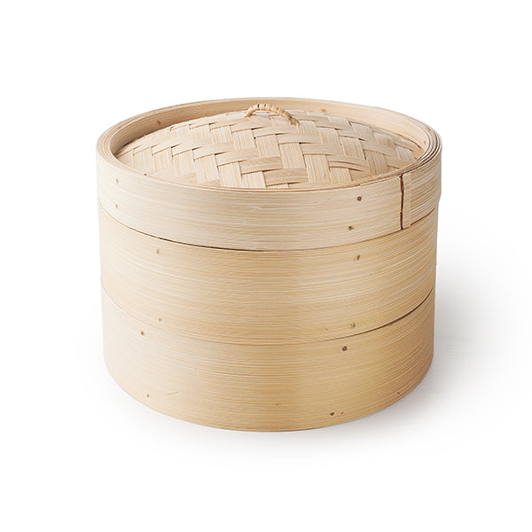 Cuiseur vapeur bambou 2 niveaux 26 cm Ibili - Mathon - 1