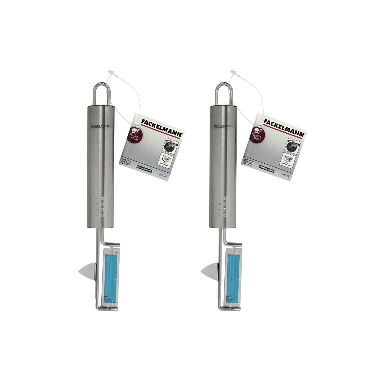 Lot de 2 éplucheur à légumes inox 19 cm  Ovale Fackelmann - Mathon - 4