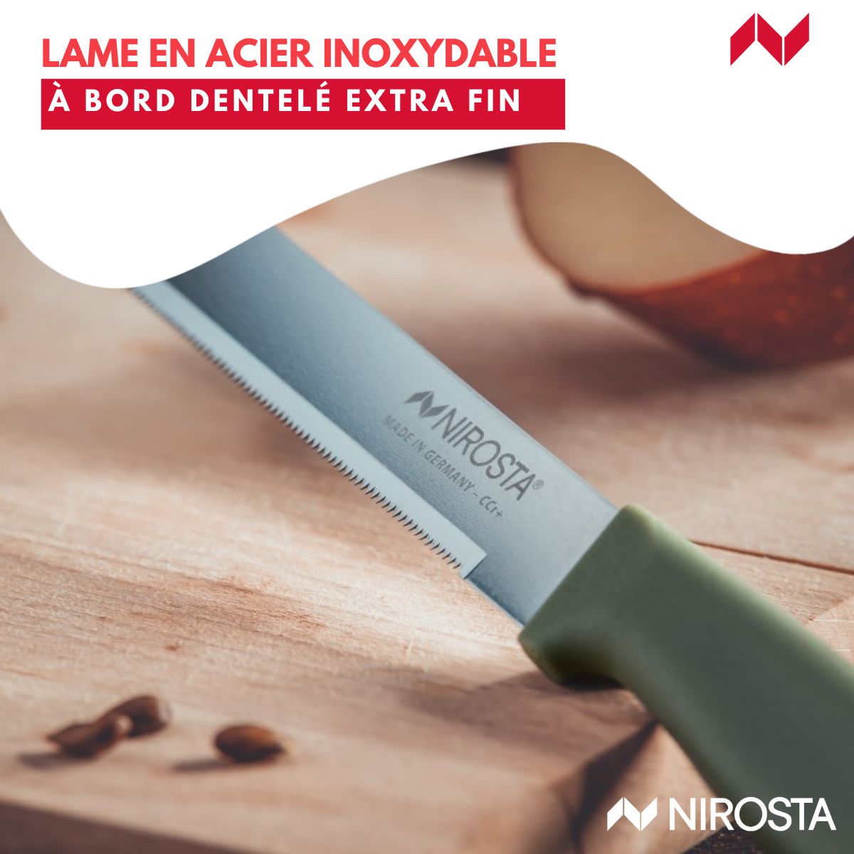 Couteau à légumes 19 cm  Elemental Nirosta - Mathon - 5