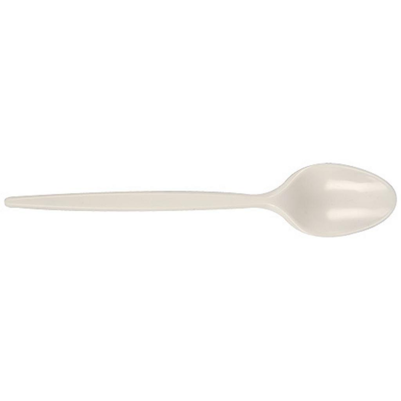 1000Pcs - Cuillère à café plastique beige  125 FirstPack - Mathon